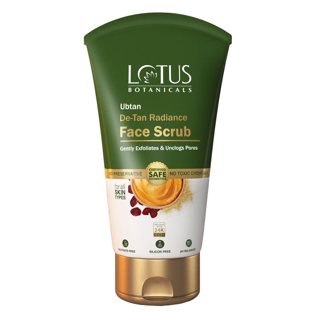 Ubtan De-Tan Radiance Face Scrub ,Infused with 24K Gold For Gentle Exfoliation