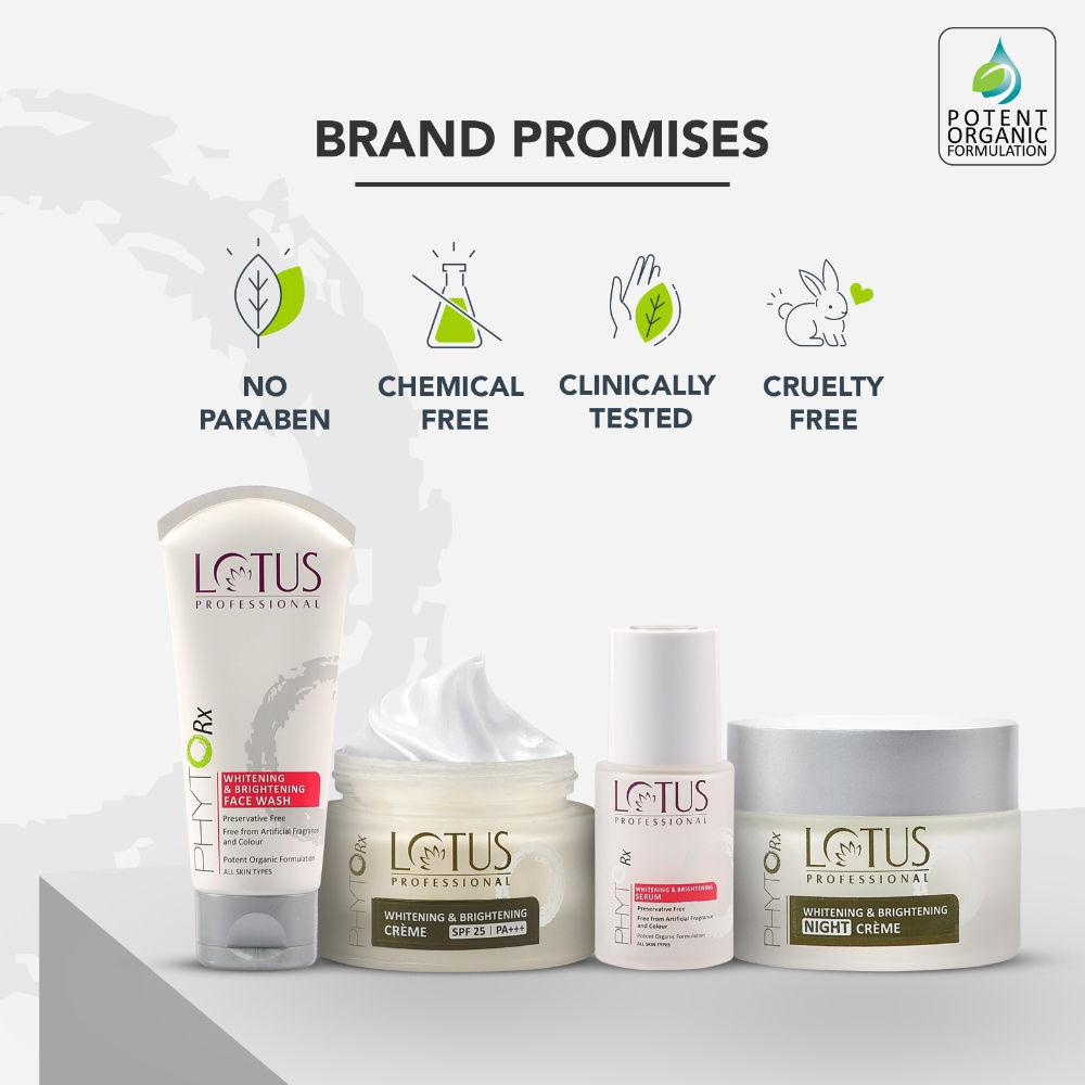 Lotus Professional PhytoRx Whitening & Brightening Preservative Free Face Wash, For Glowing skin