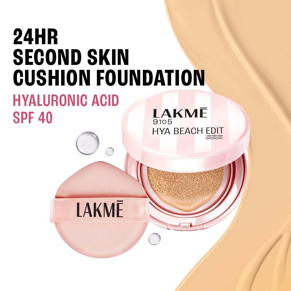 9to5 Hya Beach Edit Cushion Foundation, SPF 40, Hydrating Matte, C 100 - Warm Creme