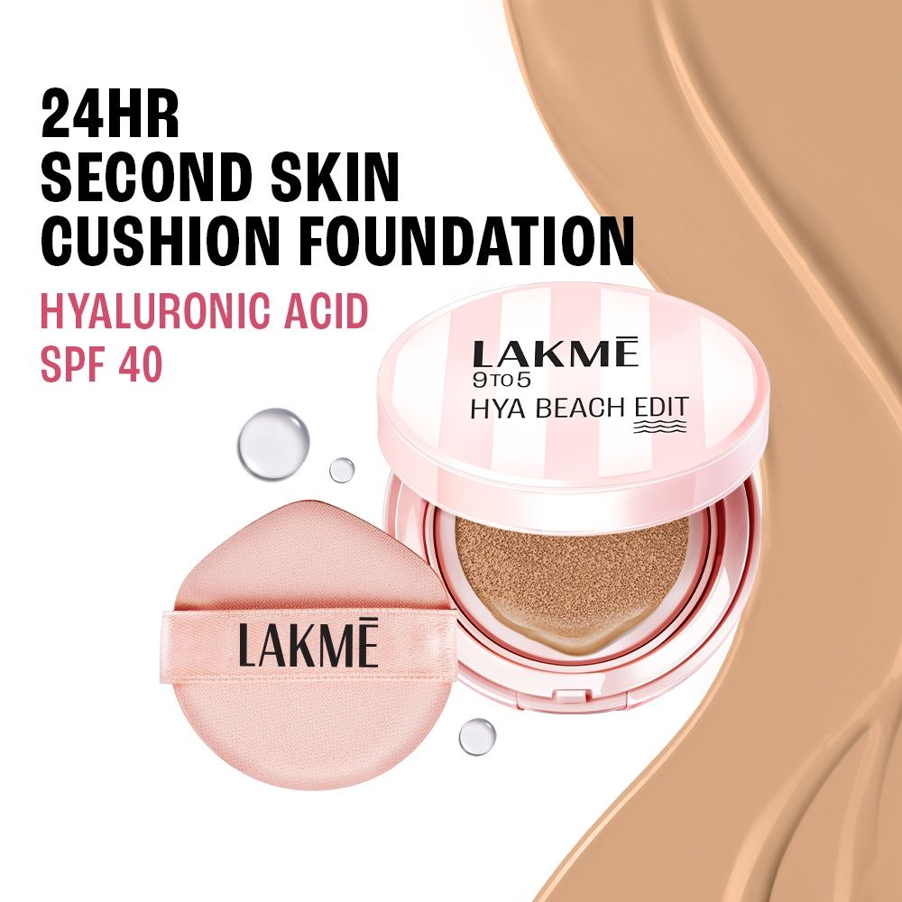 9to5 Hya Beach Edit Cushion Foundation, SPF 40, Hydrating Matte, C 100 - Neutral Light