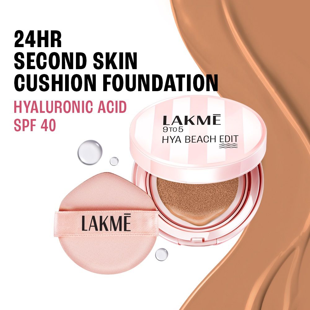 9to5 Hya Beach Edit Cushion Foundation, SPF 40, Hydrating Matte, C 100 - Cool Cinnamon