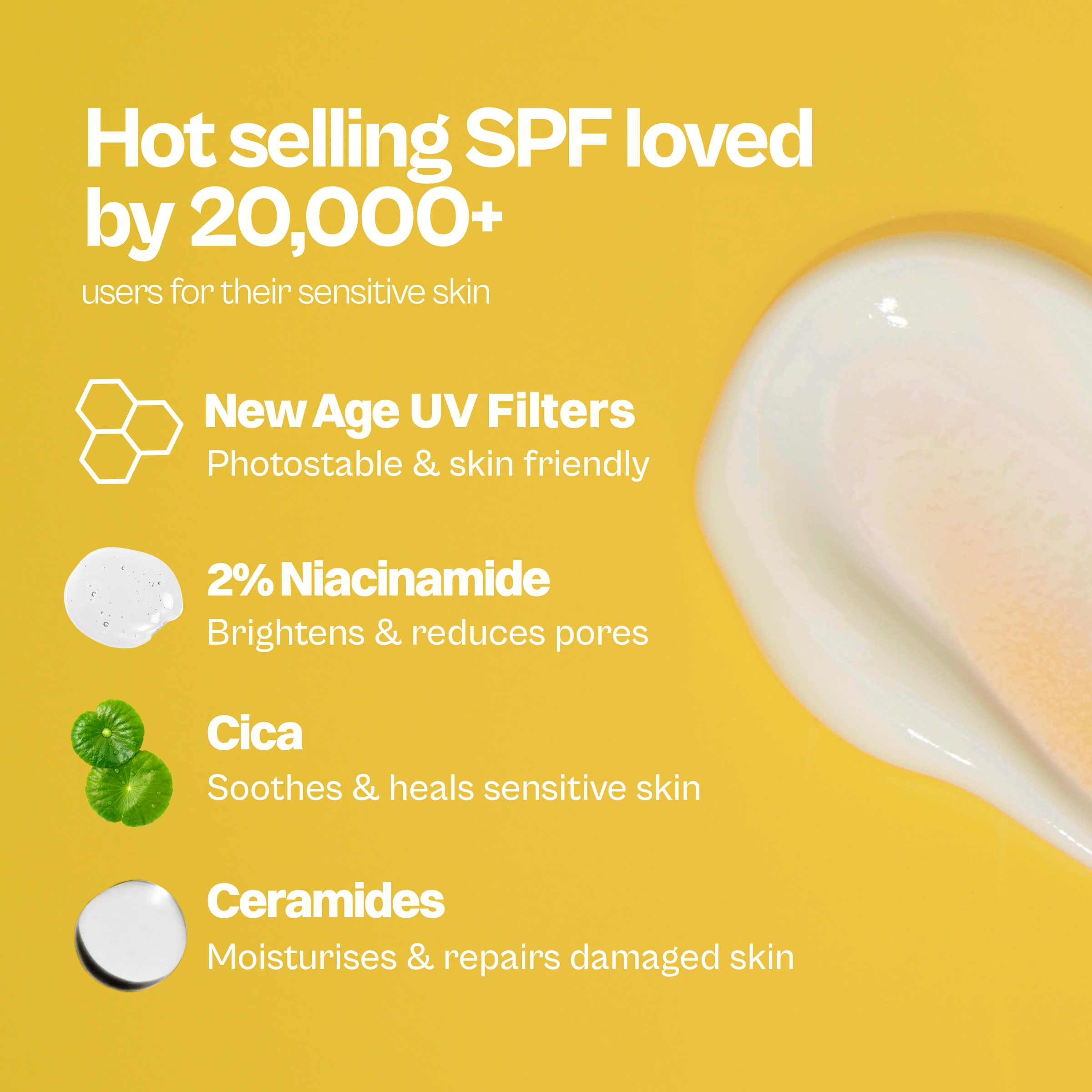 BroadSpectrum Sunscreen SPF 50 PA++++ , Zero White-Cast, Ultra lightweight, Non-greasy
