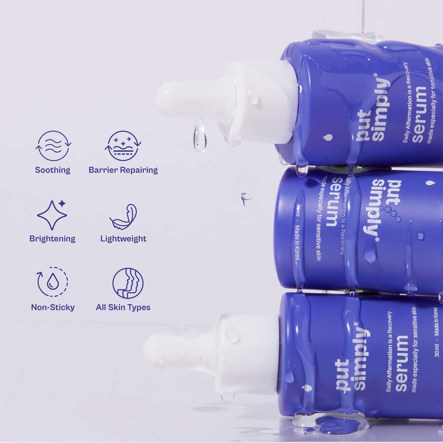 Daily Affermation Soothing Serum With Peptides & 74% Ferments For Inflamed Skin