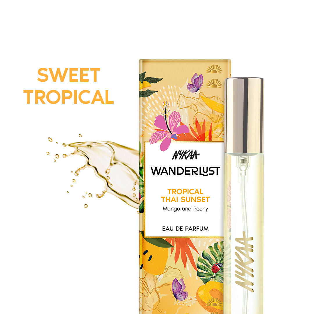Nykaa Wanderlust Forbidden Garden EDP For Women Travel Perfume Jasmine & Magnolia Long Lasting - Tropical Thai Sunset
