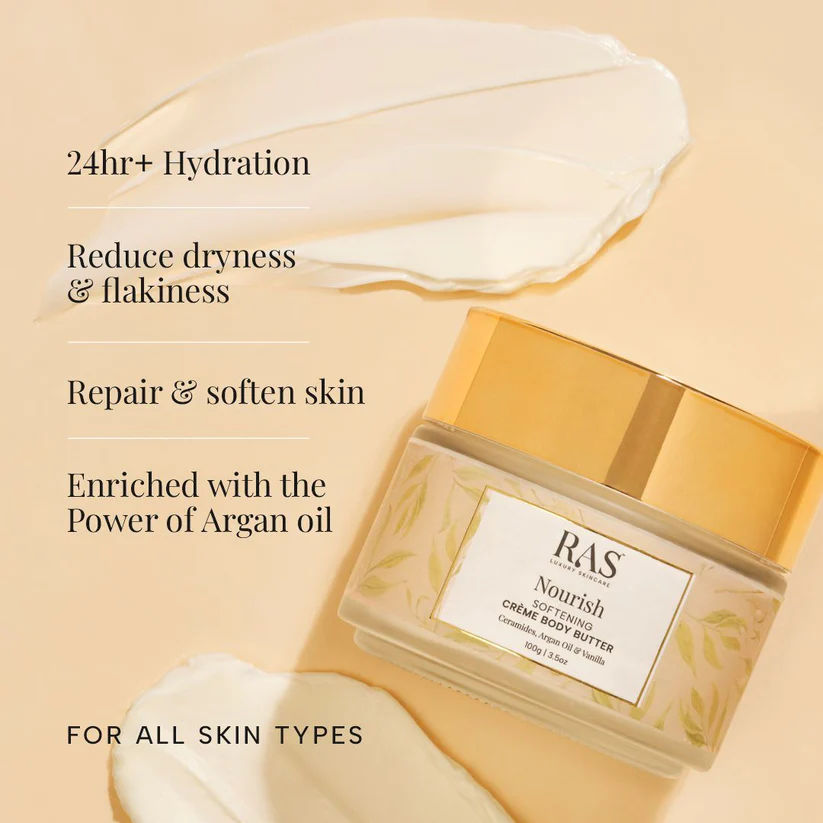 Nourish Softening Creme Body Butter Enriched With Argan Oil & Vanilla