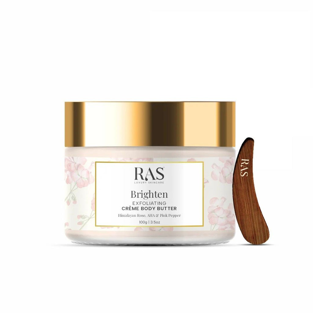 Brighten Exfoliating Creme Body Butter Enriched With Himalayan Roses & Pink Pepper