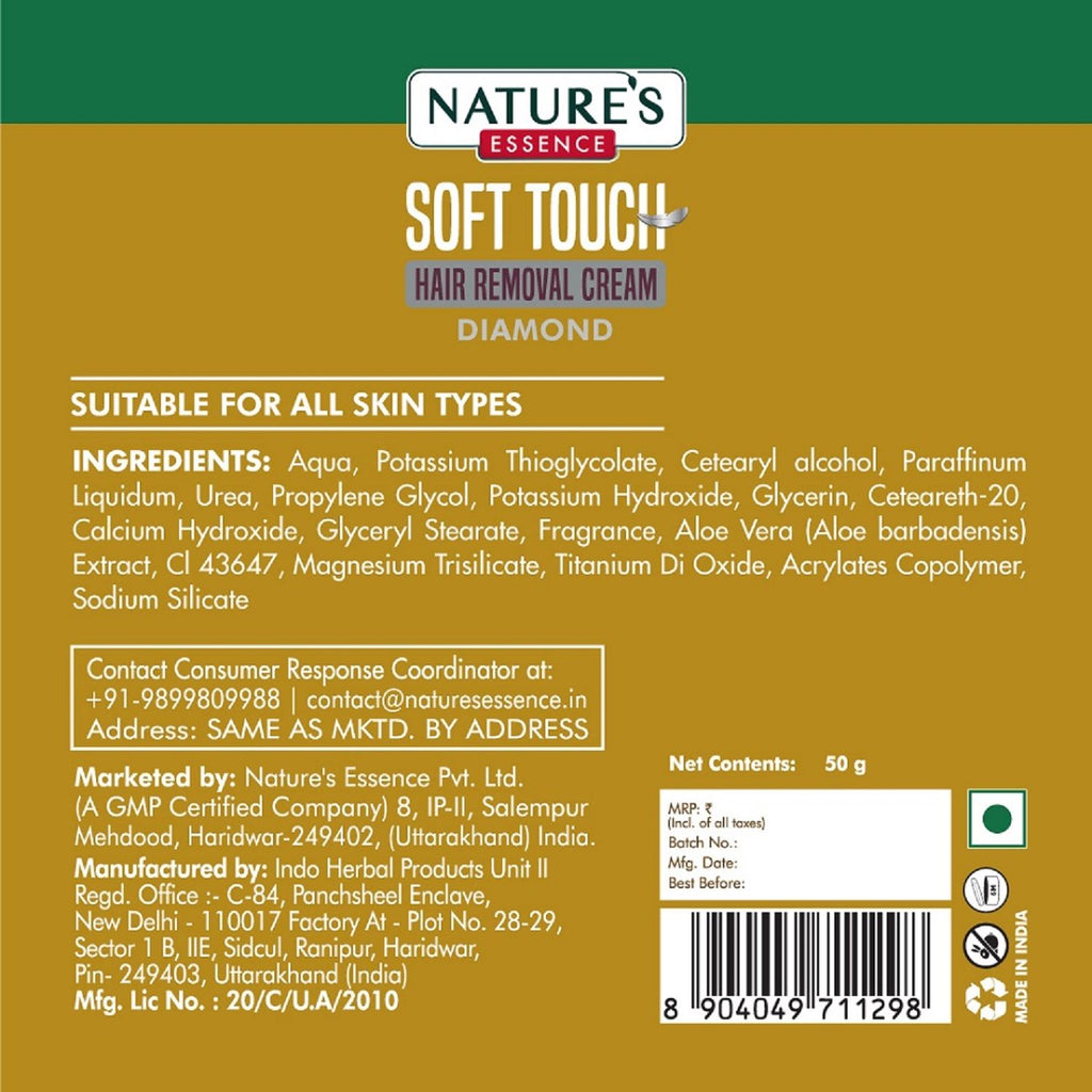 Soft Touch Hair Removal Cream Gold For All Skin Types