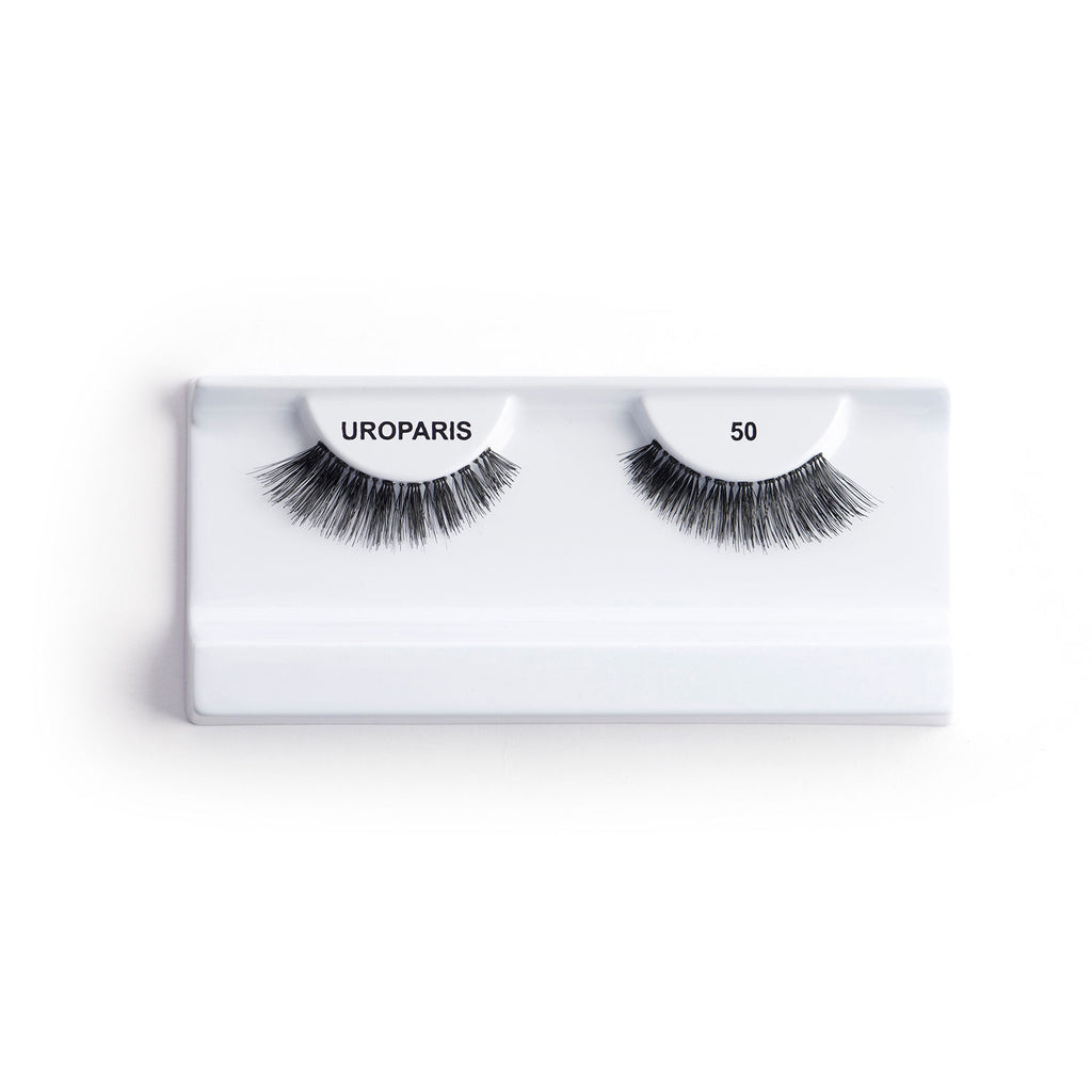 Human Hair Eyelashes - 50 / BLACK