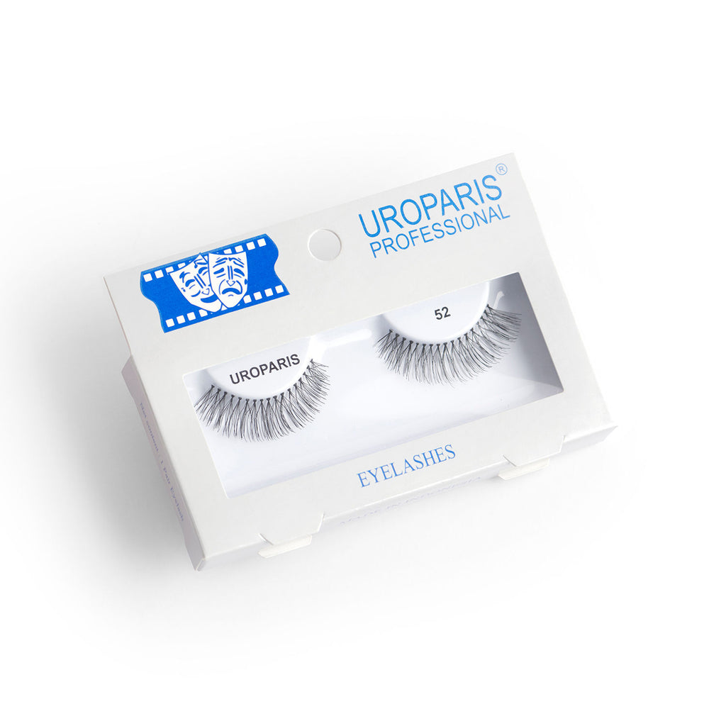 Human Hair Eyelashes - 52 / BLACK