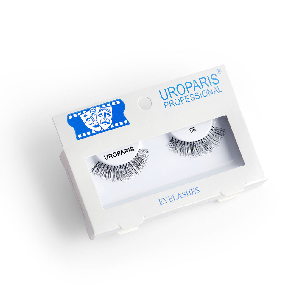 Human Hair Eyelashes - 55 / BLACK