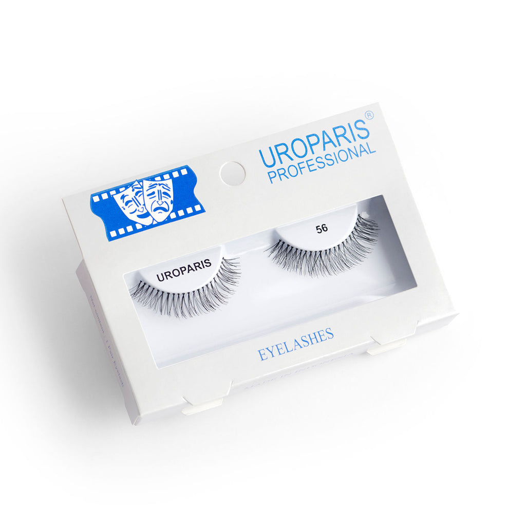 Human Hair Eyelashes - 56 / BLACK