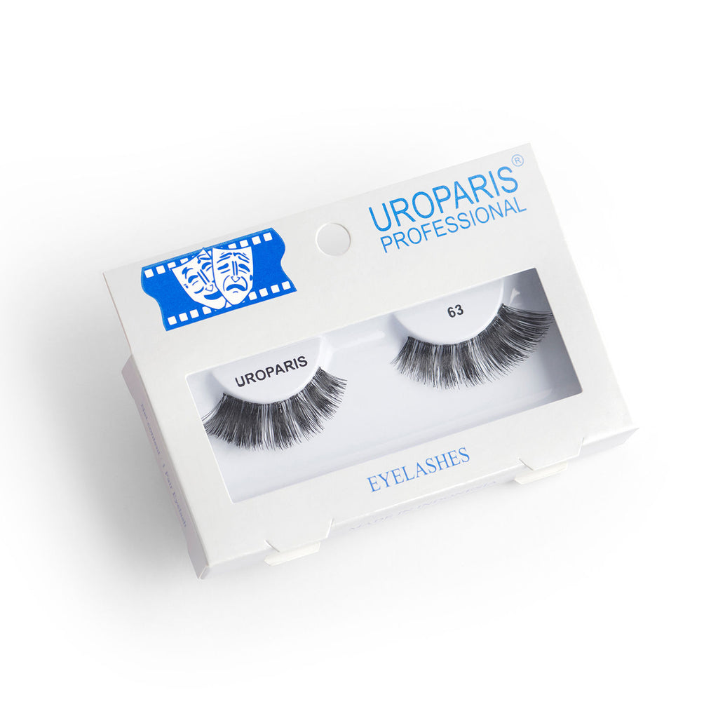 Human Hair Eyelashes - 63 / BLACK