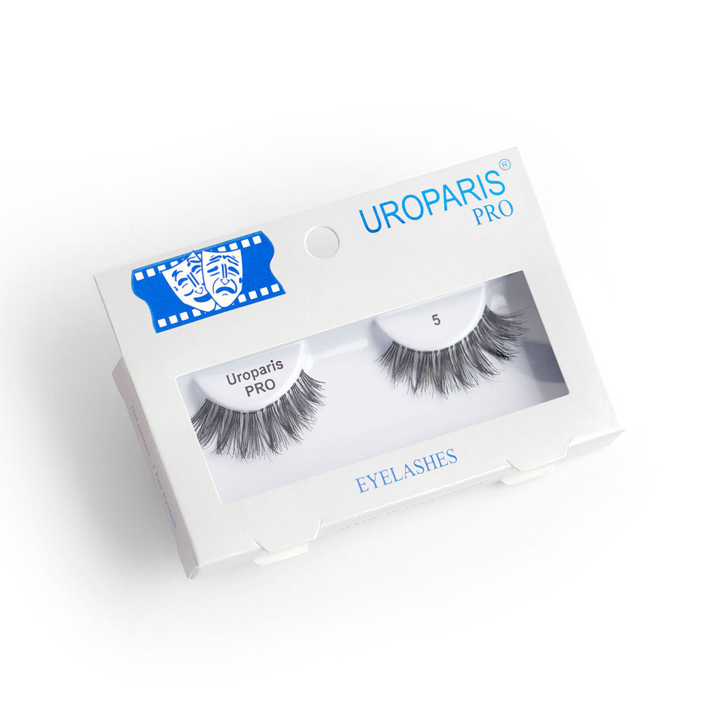 Human Hair Eyelashes - PRO 5 / BLACK DOUBLE VOLUME HAIR