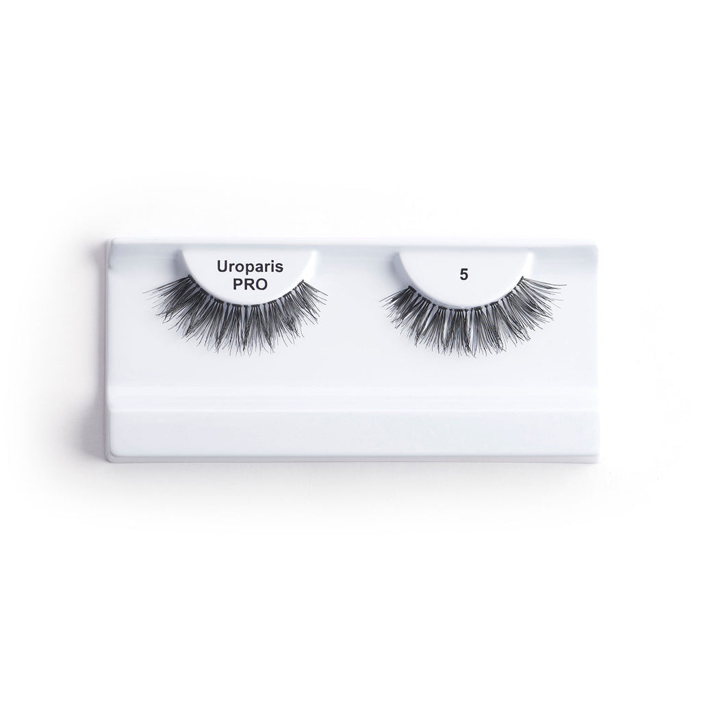 Human Hair Eyelashes - PRO 5 / BLACK DOUBLE VOLUME HAIR