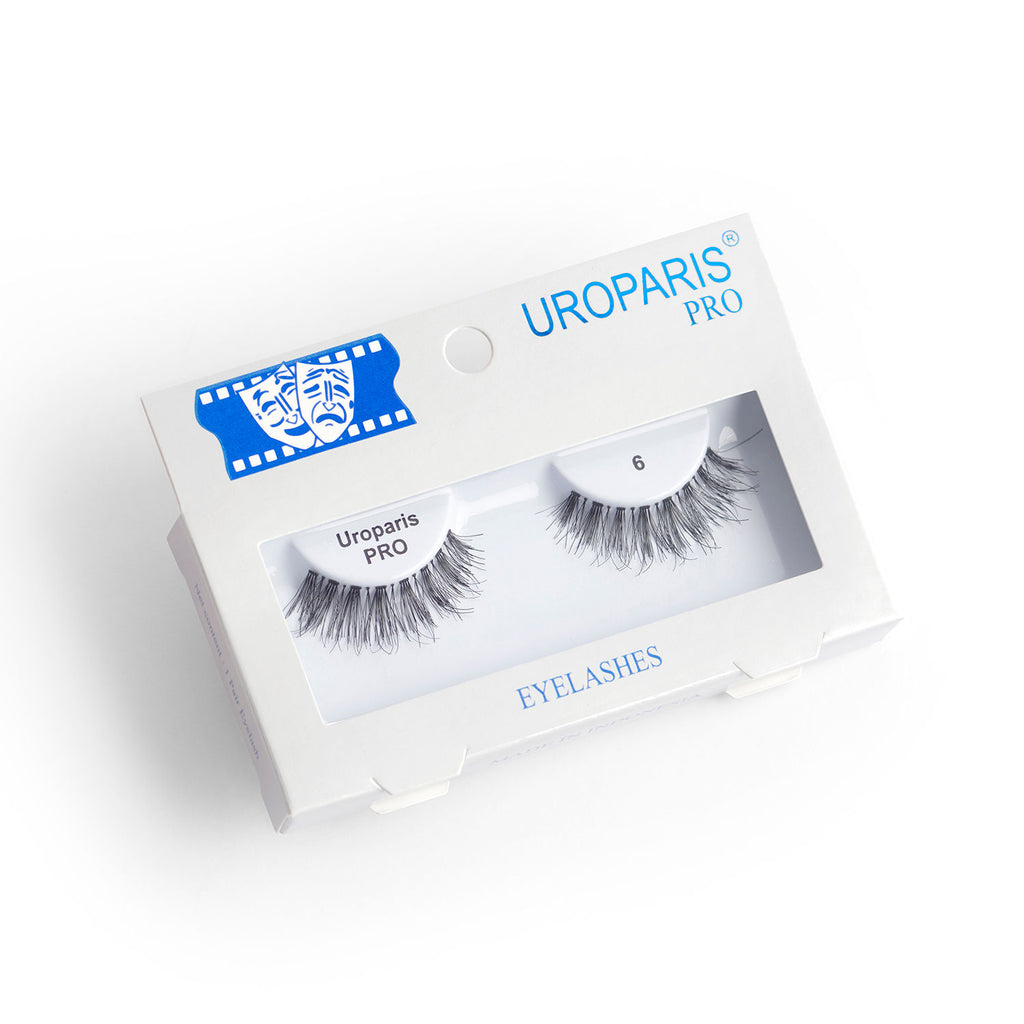 Human Hair Eyelashes - PRO 6 / BLACK DOUBLE VOLUME HAIR
