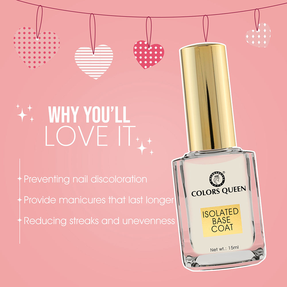 Isolated Base Coat Nail Enamel