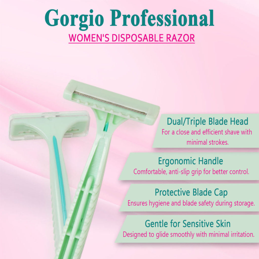 ECO0135 Disposable Shaving Razors (Colour & Shape May Vary)