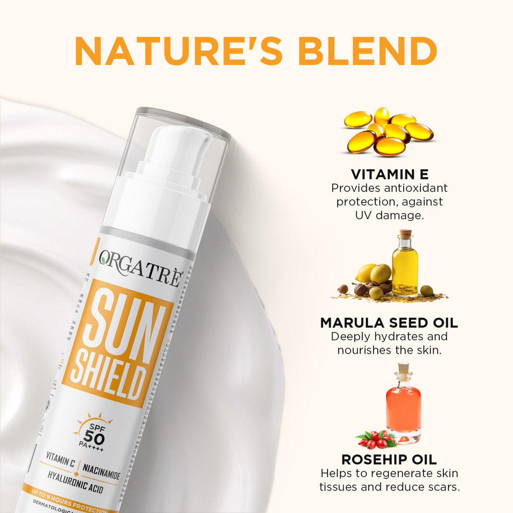Niacinamide, Vitamin C Sunscreen SPF 50 PA+++ Waterproof & Lightweight Matte Finish 50gms