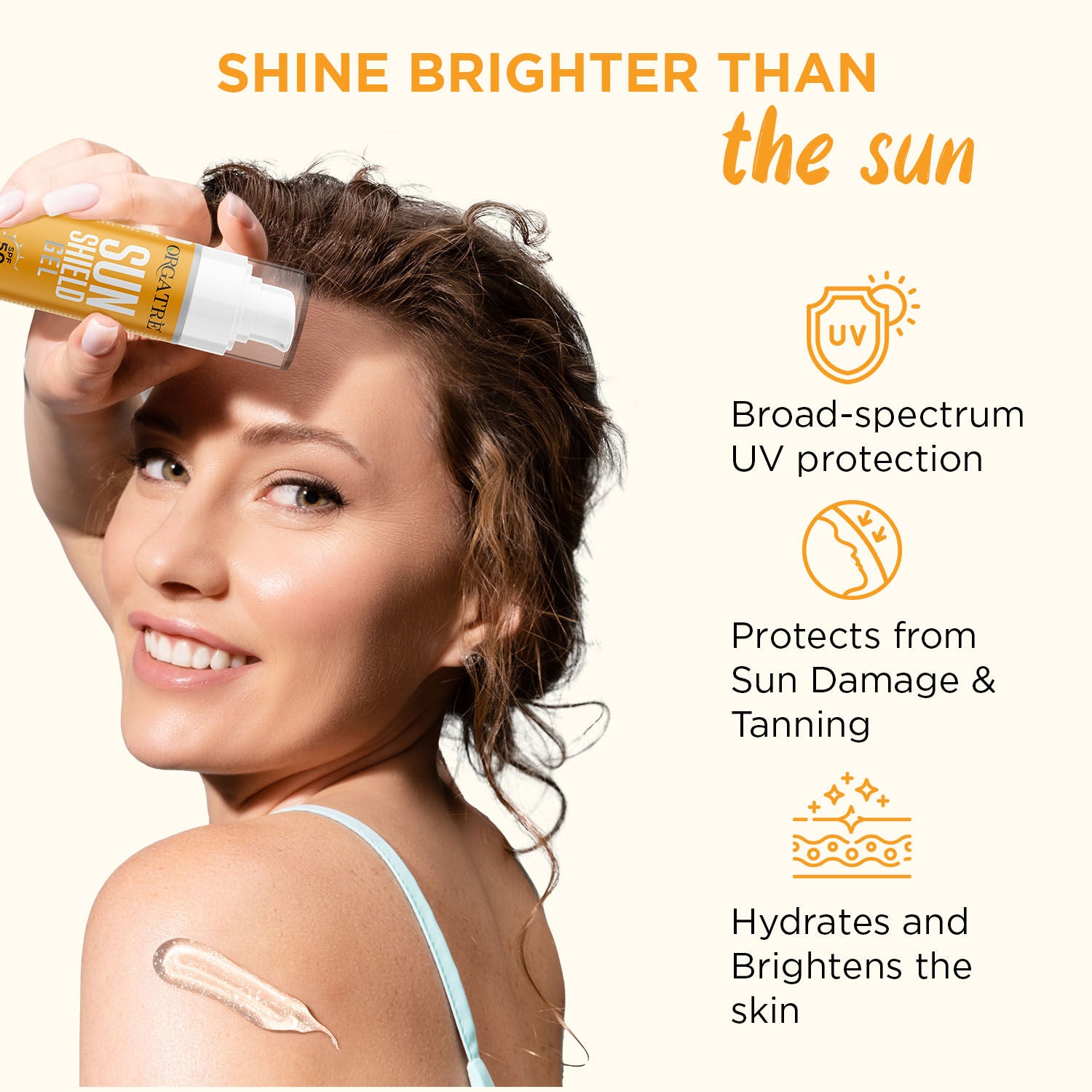 Cooling Aqua Gel Sunscreen SPF 50 PA++++ With Niacinamide & Vit C Sunscreen Water Based Gel