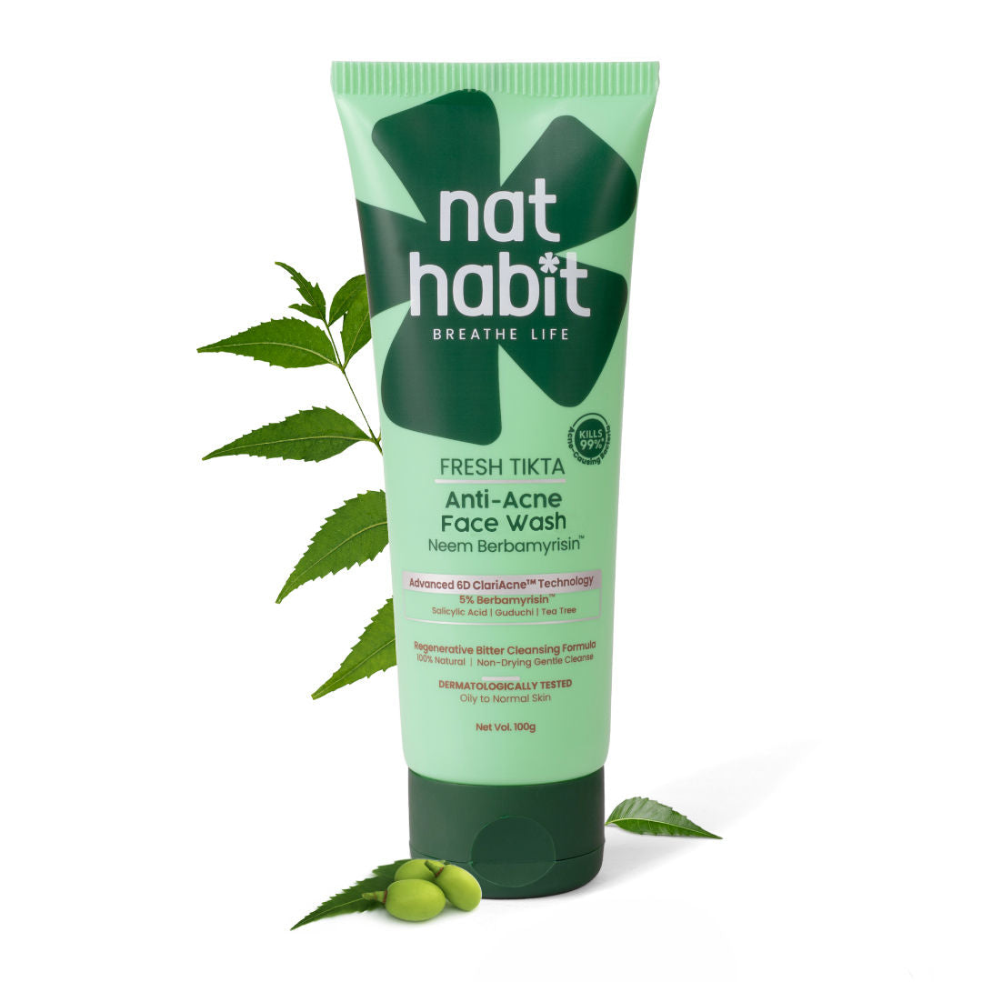 Anti-Acne Neem Berbamyrisin Tikta Face Wash