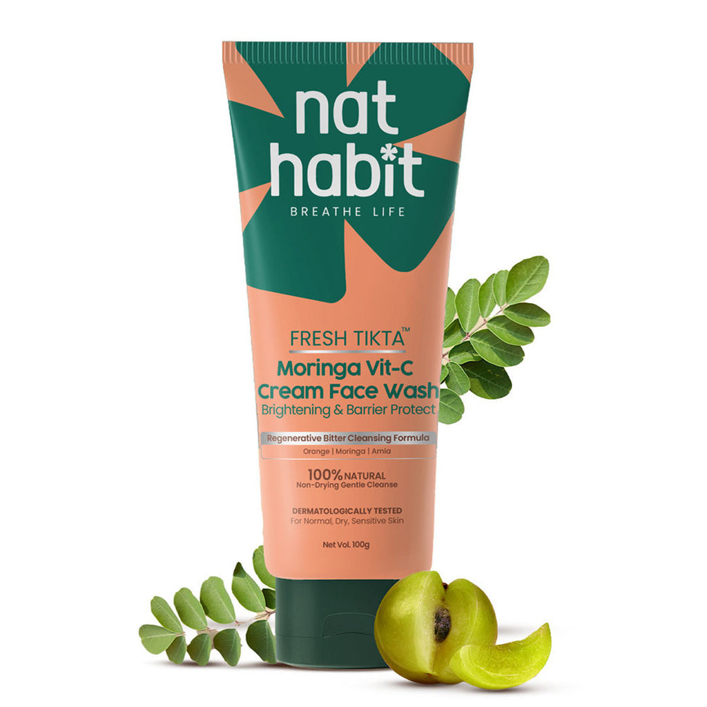 Moringa Vitamin C Fel Face Wash For Acne Prone Skin Gentle Cleansing & Combination Skin