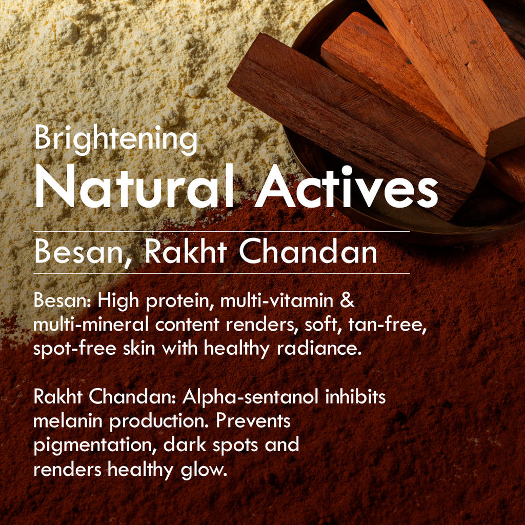 Brightening Ubtan Face Wash, Tikta for Dull Skin, Anti Aging with Wild Turmeric, All Skin