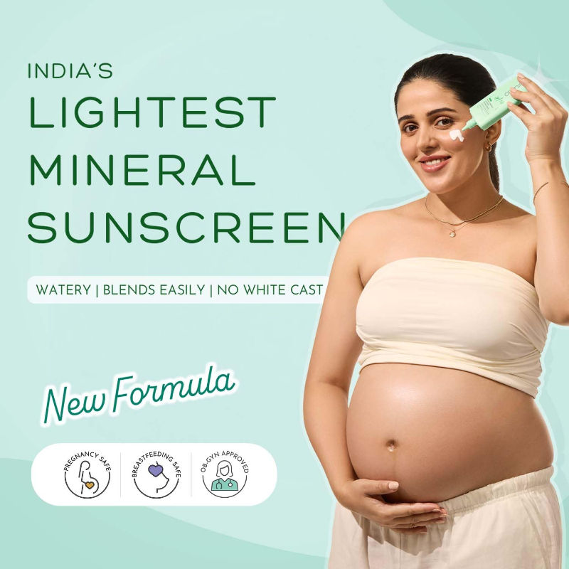 Mineral Sunscreen SPF 50 Watery Fluid, Zero White Cast, Lightweight & Non-Comedogenic