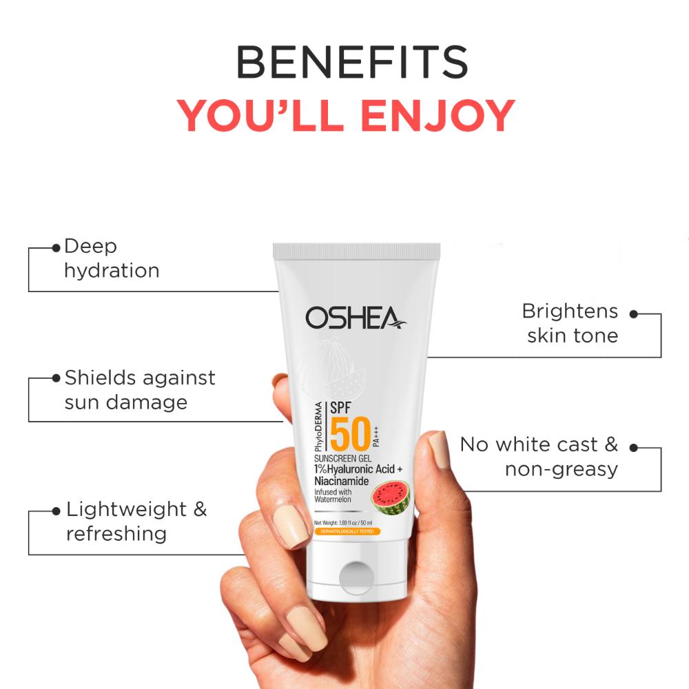 Phytoderma 1% Hyaluronic Acid SPF 50 PA+++ Sunscreen Gel