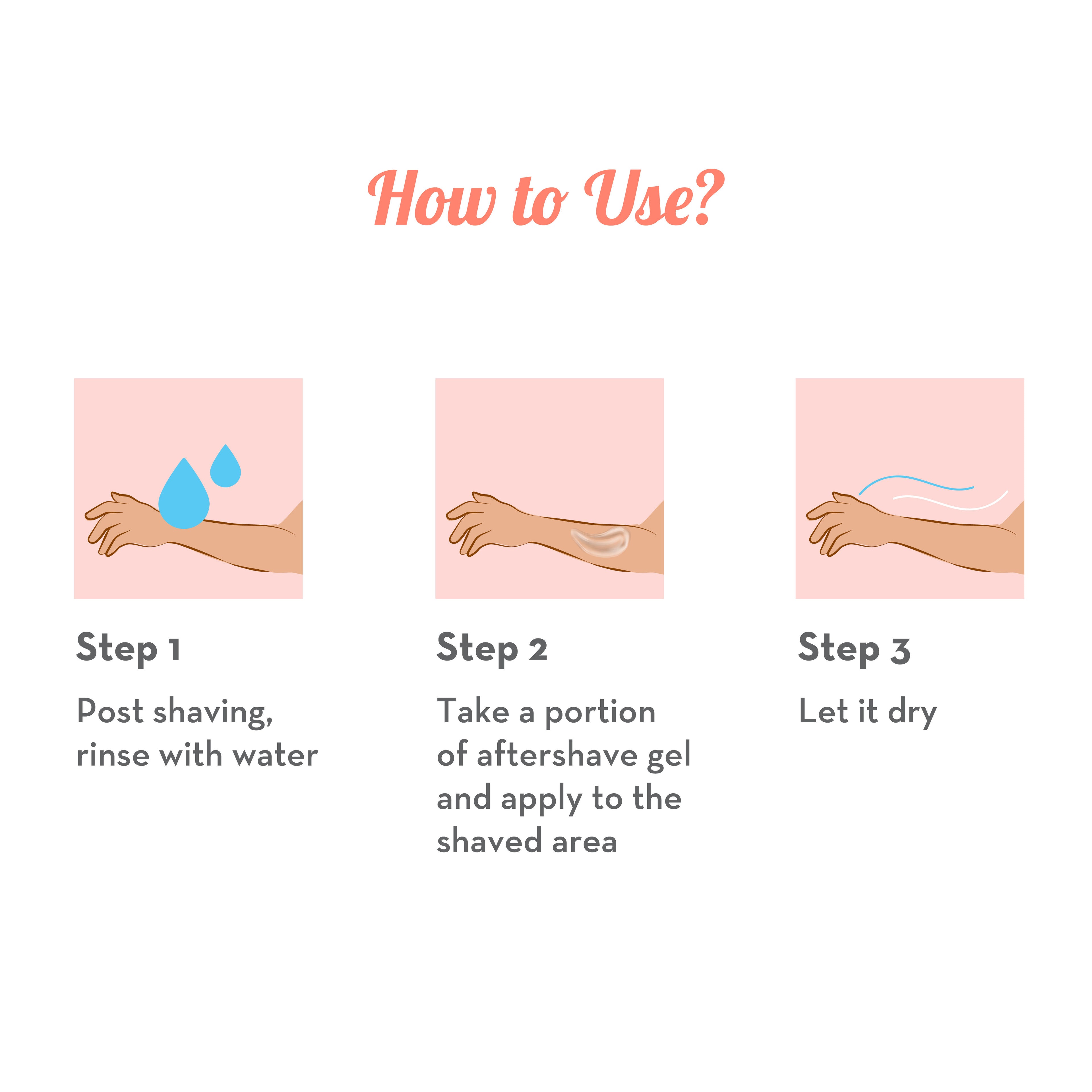 After Shave Gel For Women With Aloe Vera Extract