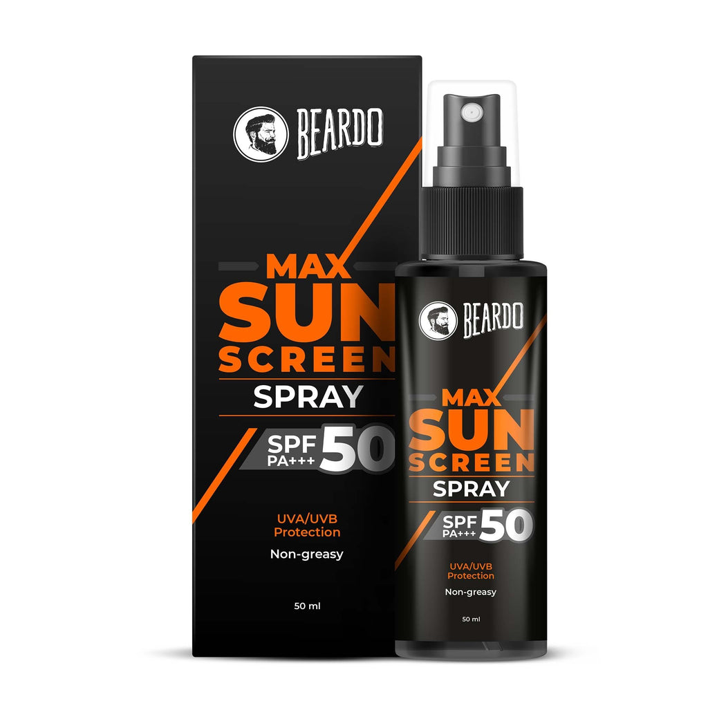 Max Sunscreen Spray SPF-50 P+++ For Indian Men,Non-Greasy Sunscreen Spray,For Oily Skin