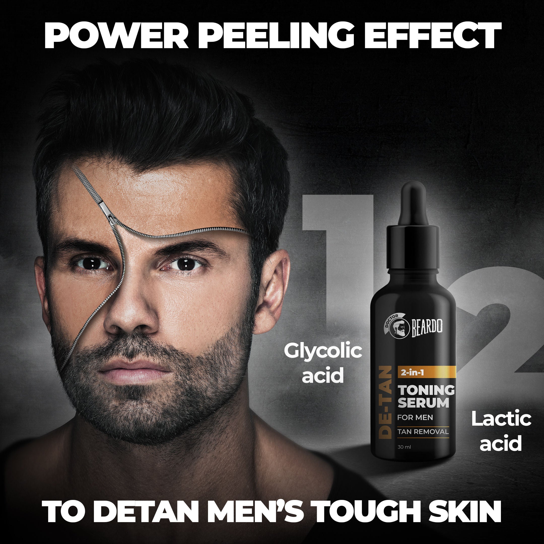 2-in-1 Detan Toner + Serum For Men