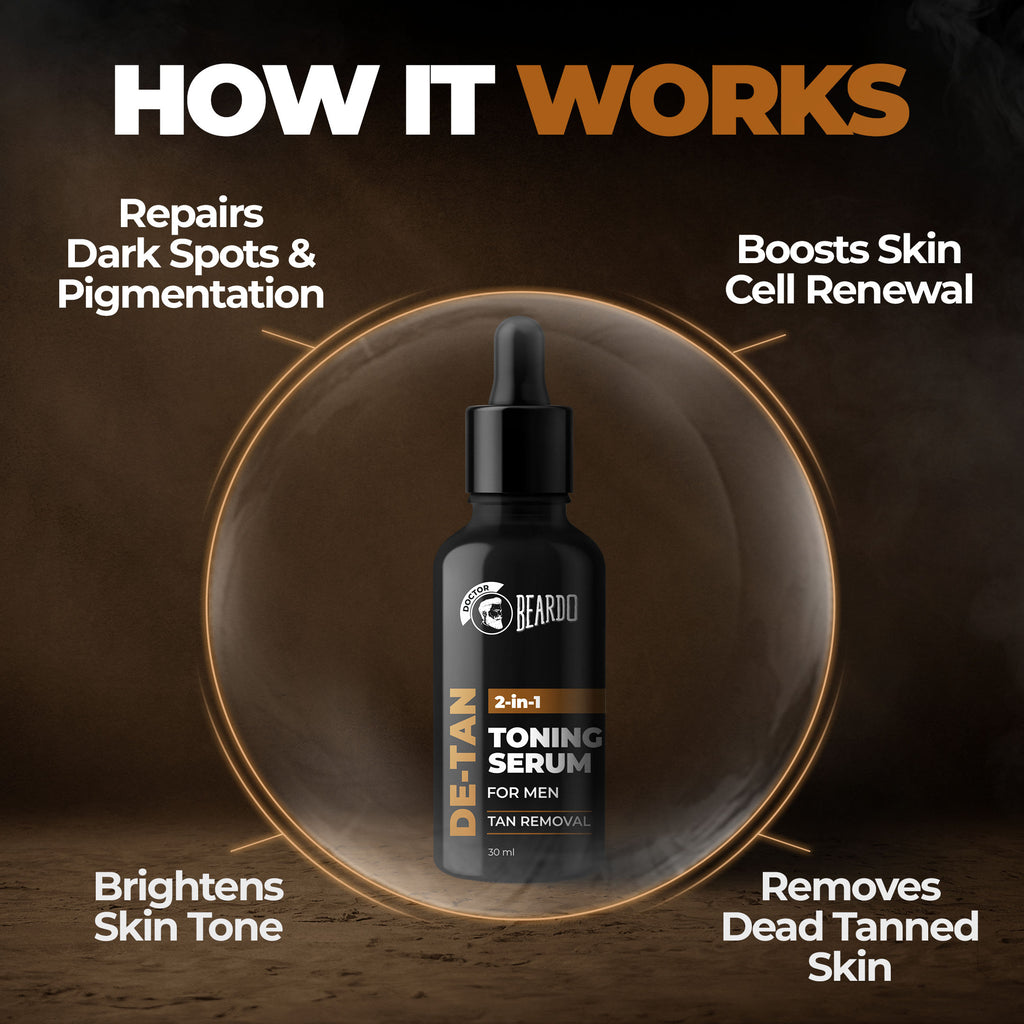 2-in-1 Detan Toner + Serum For Men
