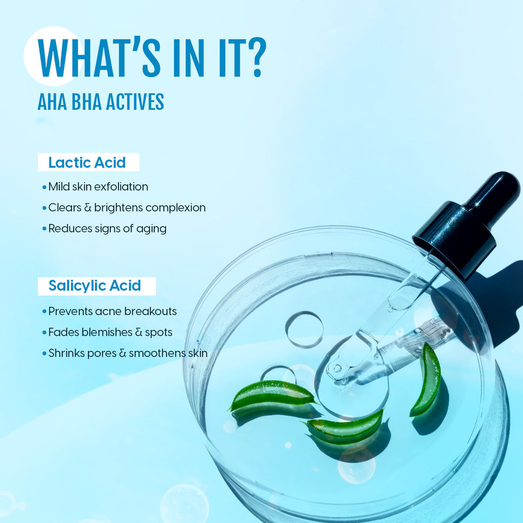 Korean Glass Skin Serum With Salicylic Acid & Lactic Acid For Spotless Glow & Anti Aging
