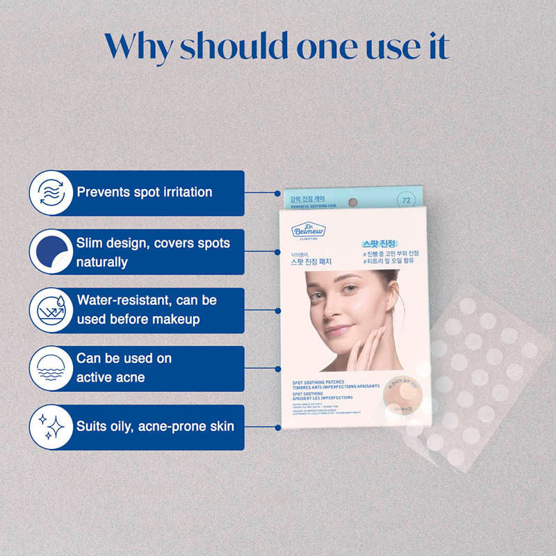 Dr.Belmeur Salicylic Acid Clarifying Invisible Korean Acne Patches for Pimple Care