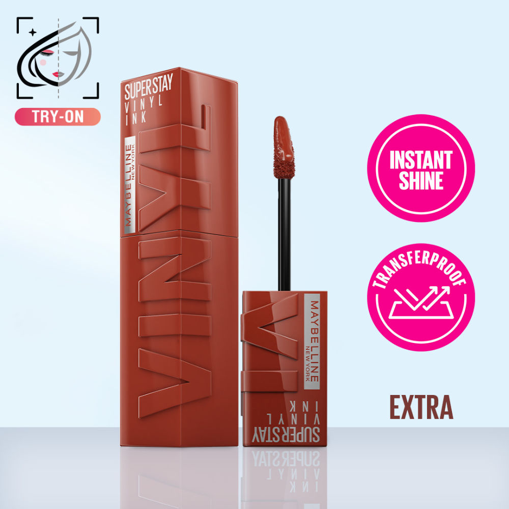 Super Stay Vinyl Ink Liquid Lipstick, Instant Shine Lasts Up To 16H - Extra