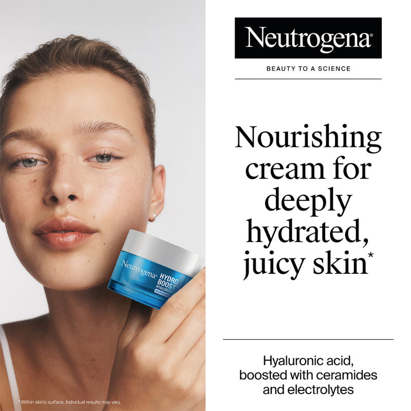 Hydro Boost Nourishing Cream Moisturizer with Hyaluronic Acid + Ceramides For Dry Skin