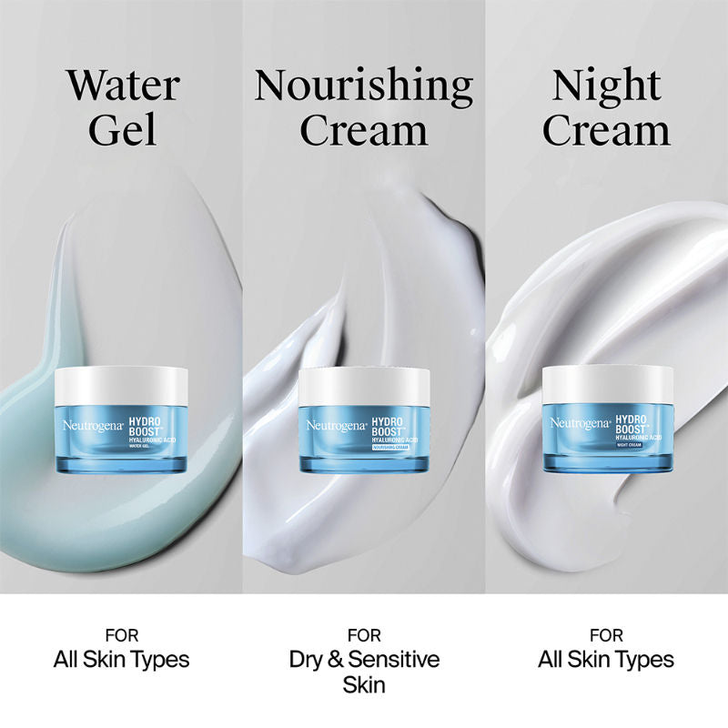 Hydro Boost Hyaluronic Acid Night Cream & Moisturizer with Peptide for Dry & Oily Skin
