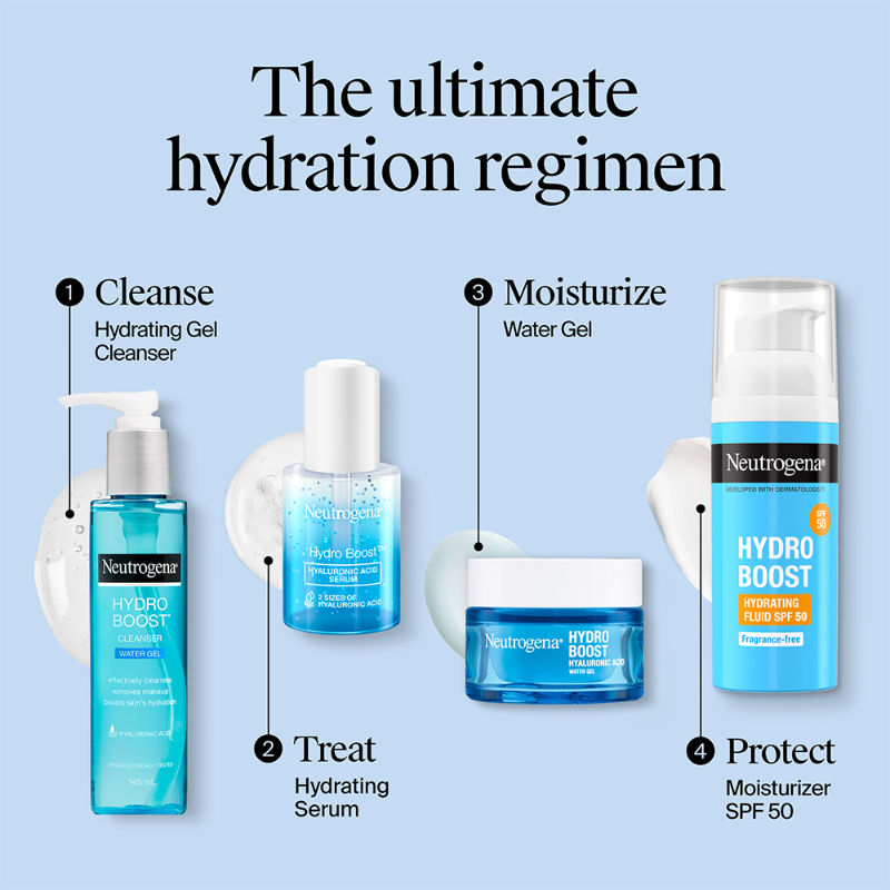 Hydro Boost Cleanser Water Gel Face Wash with Hyaluronic Acid for Normal & Sensitive Skin
