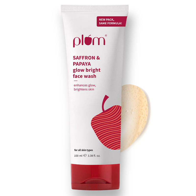 Saffron & Papaya Glow Bright Gel Face Wash For Daily Use - Fights Dullness & Evens Skin Tone