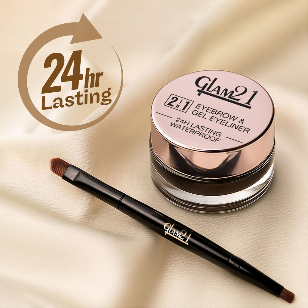2-In-1 Eyebrow & Gel Eyeliner - Black