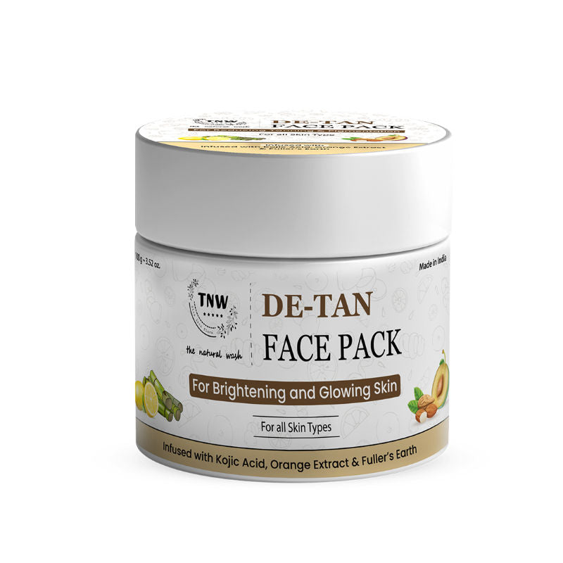 De-Tan Face Pack For Glowing Skin And Tan Removal With Orange Extract