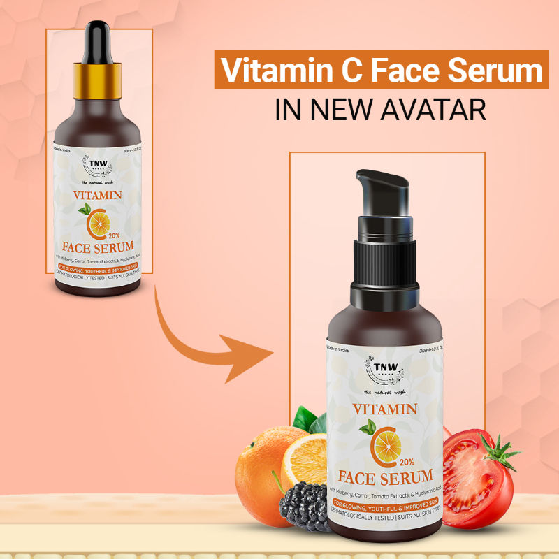 20% Vitamin C Face Serum with Mulberry Extract for Glowing & Radiant Skin