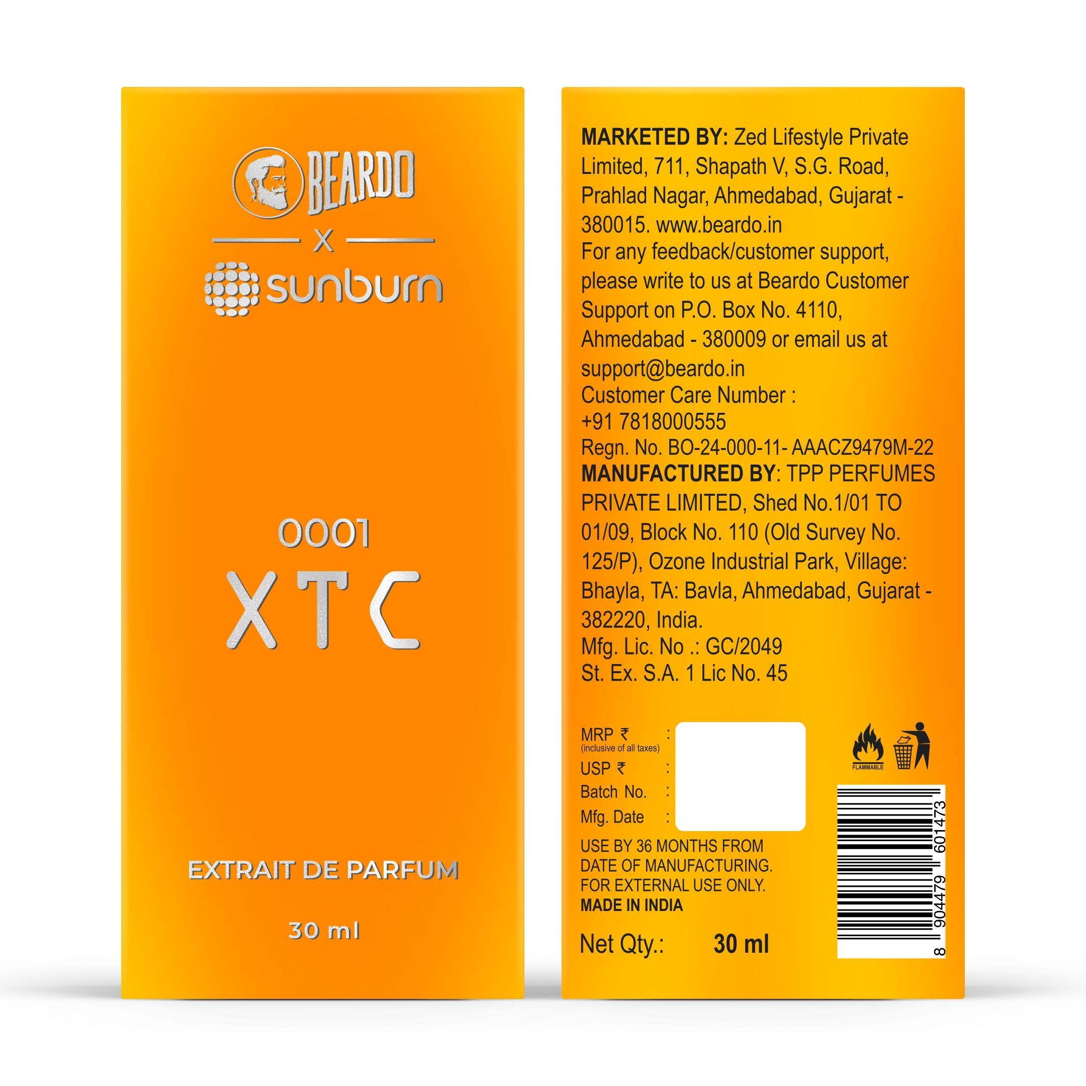 XTC Perfume Long Lasting Eau De Parfum
