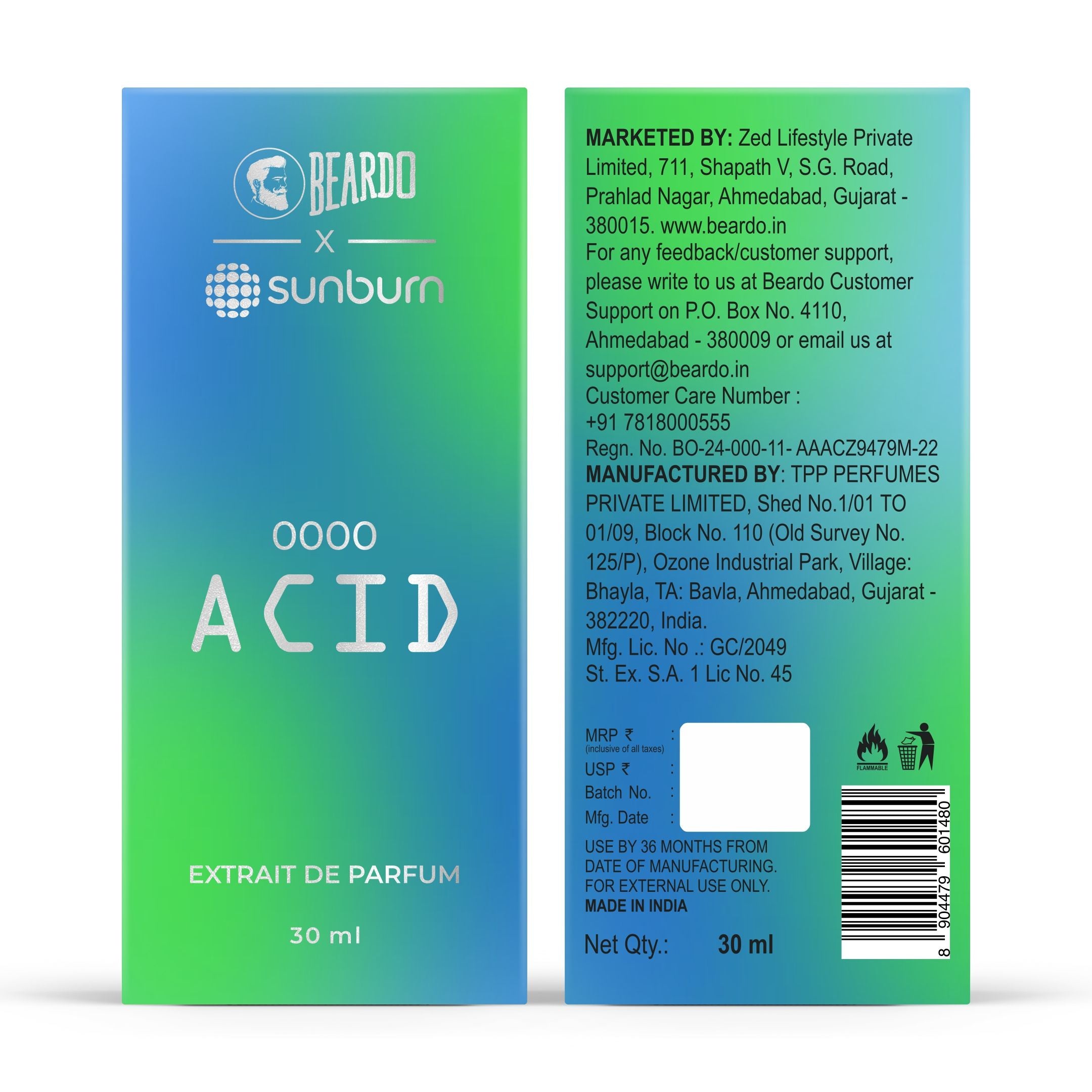 Acid Perfume Intense Long Lasting Fragrance