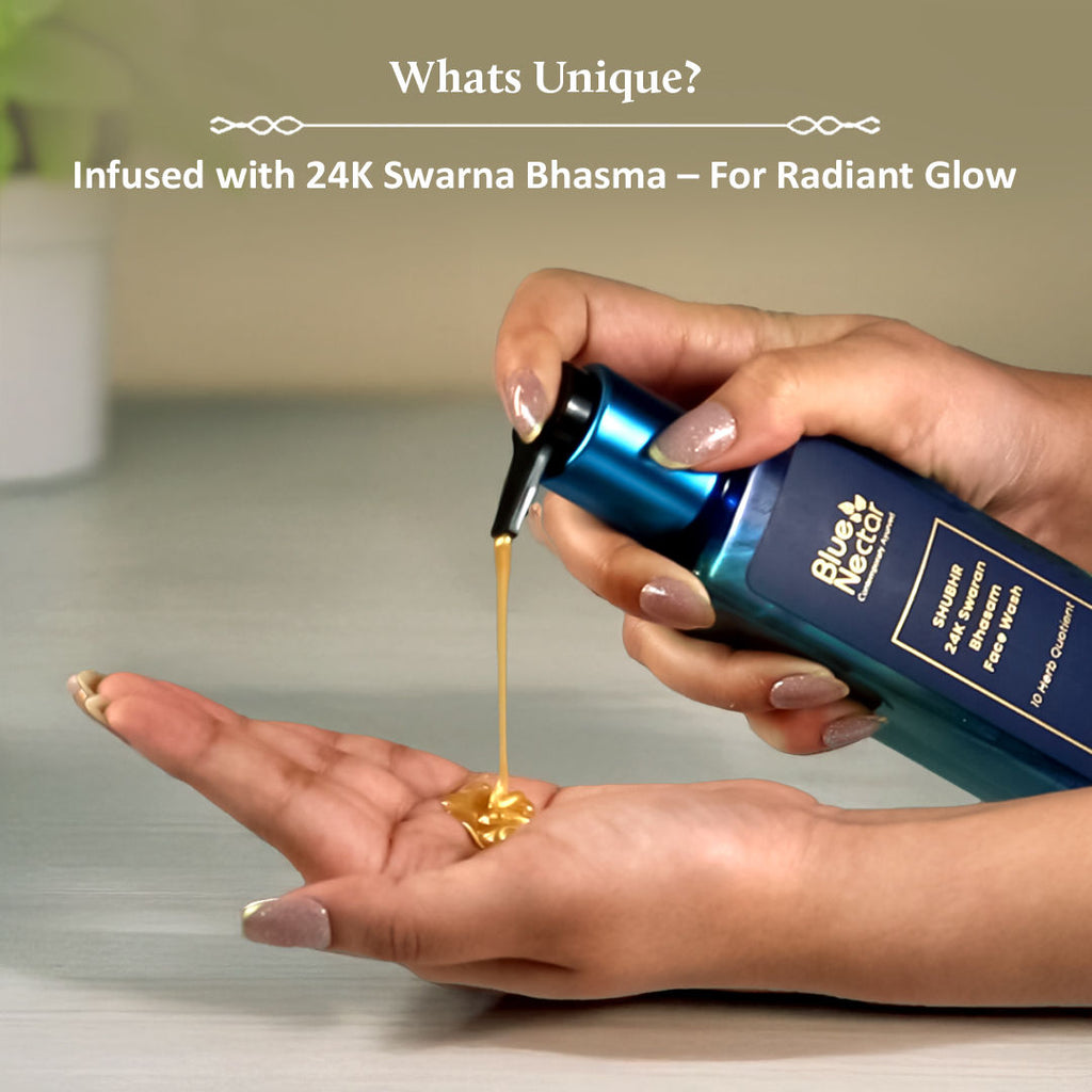 24K Gold Swaran Bhasam Face Wash Ayurvedic Cleanser