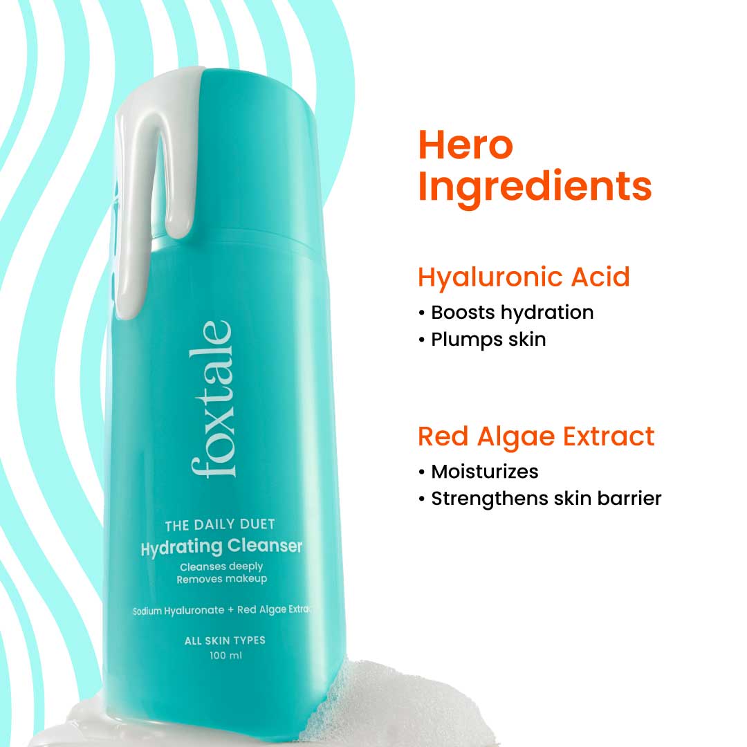 Hydrating Cleanser & Makeup Remover with Hyaluronic Acid for Dryness & Deep Hydration