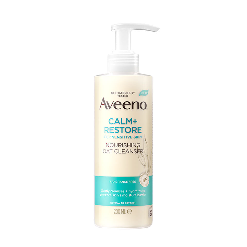 Calm + Restore Non Foaming Moisturising Oat Face Wash Dry Sensitive Skin Dermat Recommended