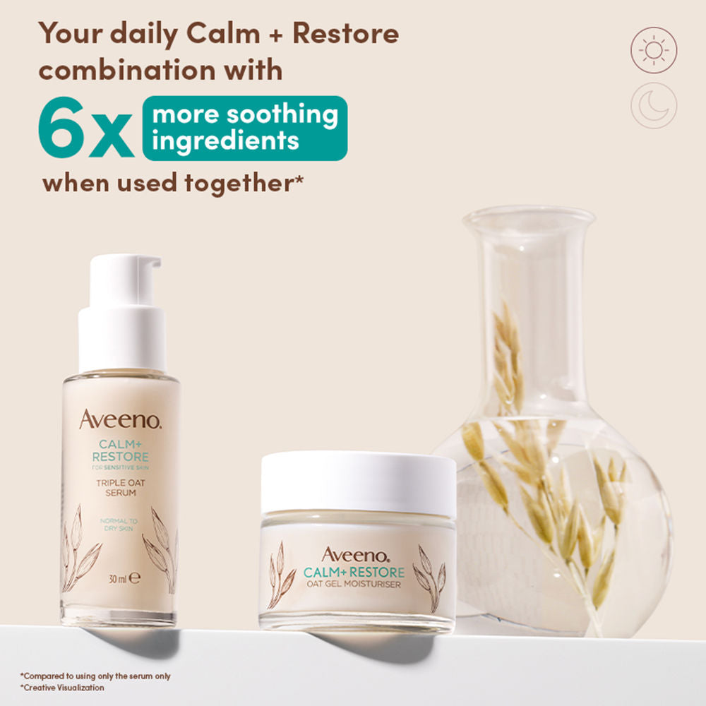 Calm + Restore Oat Gel Face Moisturizer Normal Dry Sensitive Skin Dermat Recommended