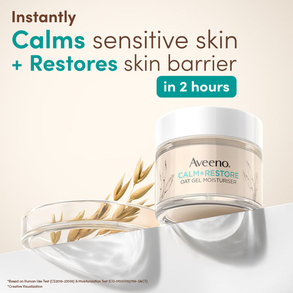 Calm + Restore Oat Gel Face Moisturizer Normal Dry Sensitive Skin Dermat Recommended