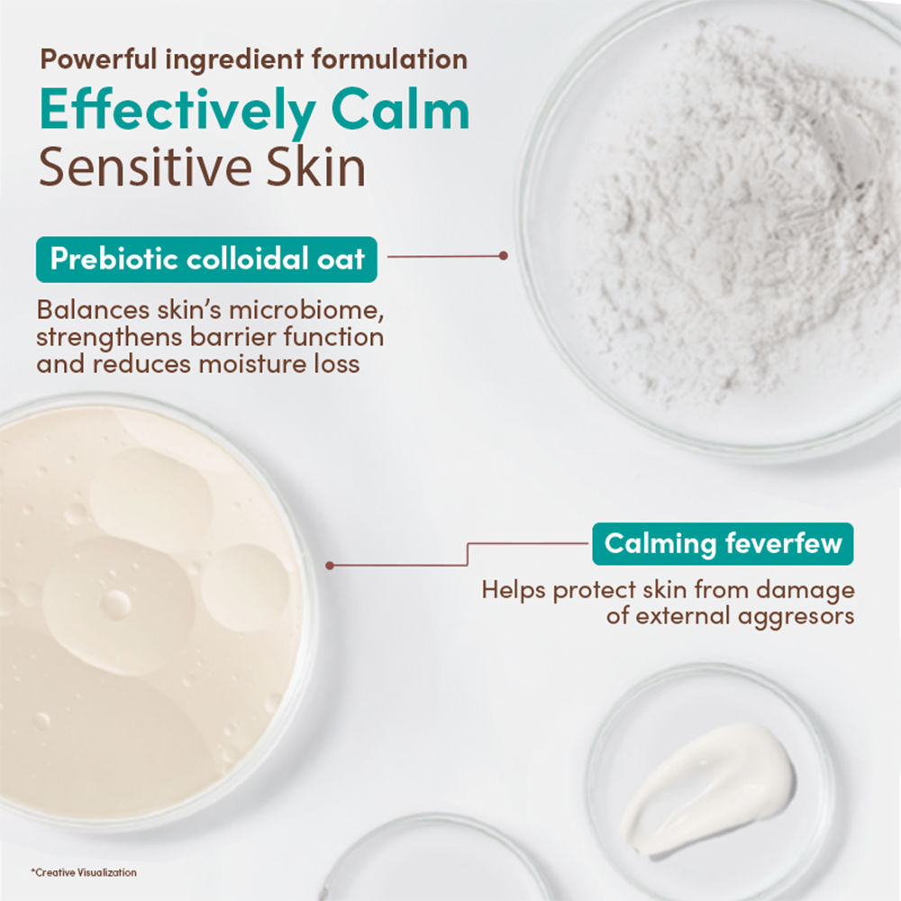 Calm + Restore Oat Gel Face Moisturizer Normal Dry Sensitive Skin Dermat Recommended